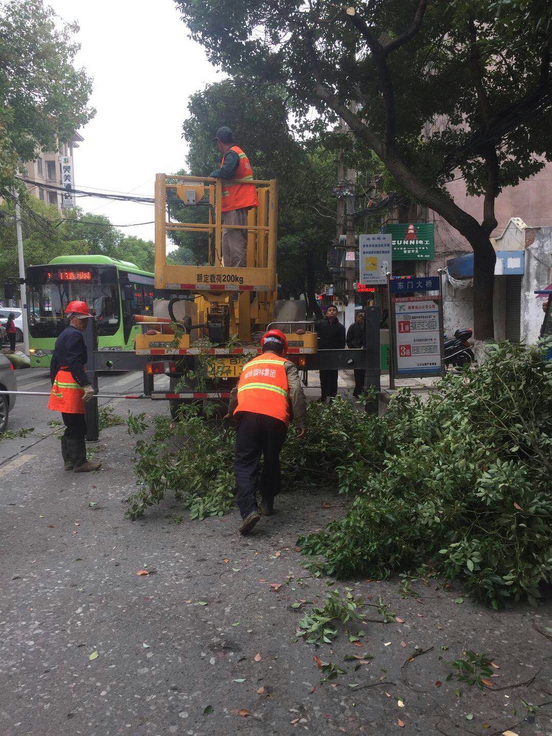 近日，我公司根據(jù)南陵縣市政園林所通知，組織安排人員車輛協(xié)助市政園林所路燈科修剪陵陽路兩側(cè)遮擋路燈照明的樹枝。此項工作持續(xù)了三天，消除了因路燈光照不足帶來的夜間通行安全隱患問題，受到沿線居民一致好評。